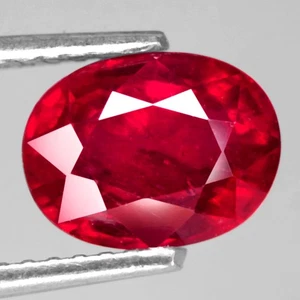 2.19Ct. Natural Gemstone Ruby Top Red Oval Madagascar Beautiful Sparkles Color! - Picture 1 of 7