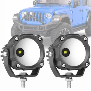 2X 3" 60W Round LED OffRoad Driving Spot Lights Work Pods Headlight 4WD UTV 2.5" - Picture 1 of 12