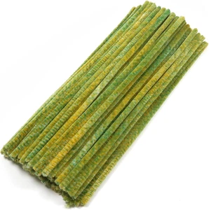 100 piezas limpiadores de tuberías vástagos de chenilla verde degradado 12 pulgadas palos difusos artesanía Su - Imagen 1 de 7