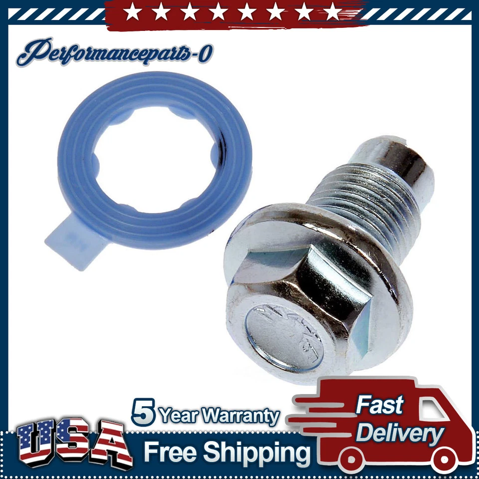 Dorman - Tapón de drenaje de aceite de motor de grado automático para Jeep Cherokee 2014-2017 2018 2019 Foto 1 de 3