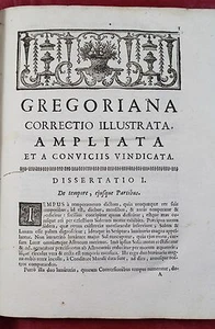 1743 GREGORIAN CALENDAR ASTRONOMY Gregoriana Illustrata - Picture 1 of 12