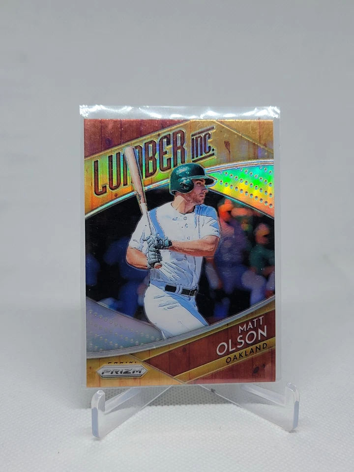 Matt Olson 2019 Panini Prizm Lumber Inc. Silver #LI8 Athletics Holo Parallel C8A - Image 1 of 1
