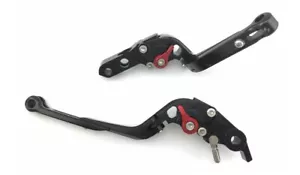 Leva freno anteriore posteriore pieghevole nera rossa Honda Integra 700 RC62 - Foto 1 di 9