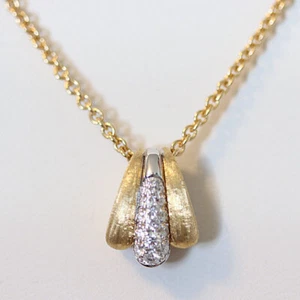 MARCO BICEGO NEW Lucia 18K Yellow Gold & Diamond Pendant Necklace - Picture 1 of 11