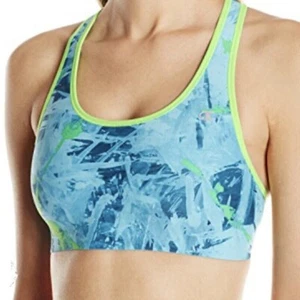 Champion Damen Absolute Sport BH Smoothtec Band, Patina Blue Splatter Design - Bild 1 von 6