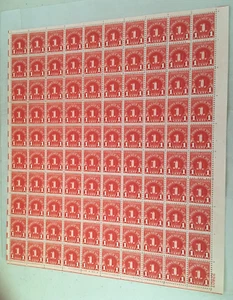 J80 1 cent Postage Due FULL Mint SHEET OF 100 MINT NH OG - Picture 1 of 1