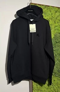 BURBERRY Black Crystal-Embellished EKD Hoodie Jumper Size S RRP £750 NEW UNISEX - Picture 1 of 21