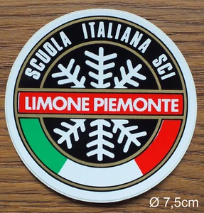 Sticker Aufkleber Limone Piemonte Cuneo Alpen Scuola Italiana Sci Ski 80er Jahre - Picture 1 of 1