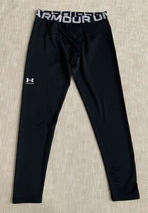 Under Armour Youth YXL ColdGear Compression Leggings Black 1366374 Second Skin - Picture 1 of 10