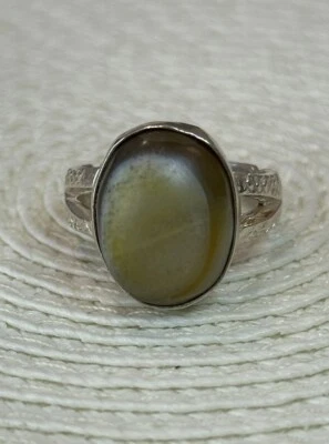 Кольцо ручной работы из стерлингового серебра 925 пробы Jazaa Dawoody размер 10 - Изображение 1 из 4