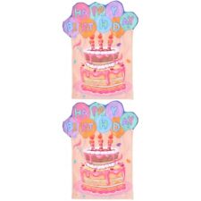 Set of 2 Birthday Cake Chair Cover Cupcake Back Covers Dining