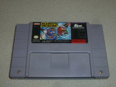  SNES SUPER NINTENDO GAME MARIO'S TIME MACHINE CARTRIDGE ONLY RARE CART - Image 1 of 3