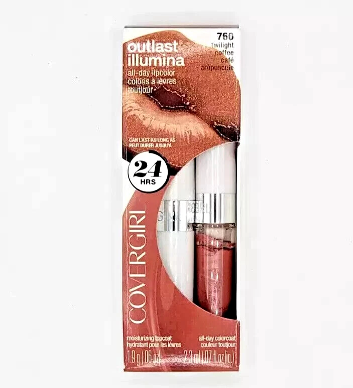 NEW CoverGirl Outlast Illumina 24 Hr All-Day Lipcolor- 760 Twilight Coffee - Image 1 of 1