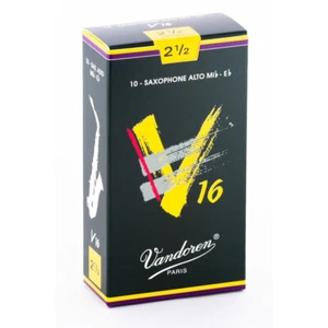 Vandoren SR7025 Alto Sax 2.5 Strength V16 Saxophone Reeds Box of 10 - Picture 1 of 1