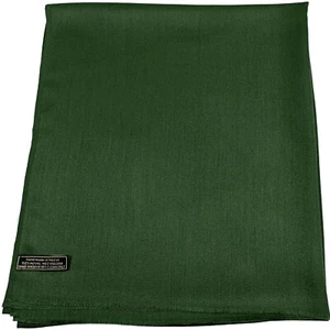 CJ Apparel dunkelgrün einfarbig nepalesischer Fransen Schal Sekunden Pashmina **NEU** - Bild 1 von 12