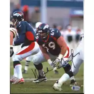 Mark Schlereth Signed Broncos 8x10 Photo (Beckett COA) - Picture 1 of 2