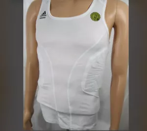 adidas TECHFIT ClimaCOOL Rib Guard Padded White Mens Tank Top 2X XXL NWT - Picture 1 of 10