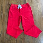 New Figs Mens Axim Cargo 2.0 Scrub Pants Size Large Red Technical Collection