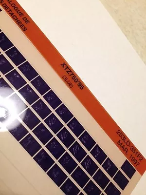 Yamaha XTZ750 XTZ 750 3LD8 95 Micro Enchufe Piezas List Catálogo Microfichas - Imagen 1 de 2