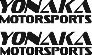2x YONAKA Motorsport Aufkleber Honda JDM Sticker Nissan Japan Style Subaru - Bild 1 von 2