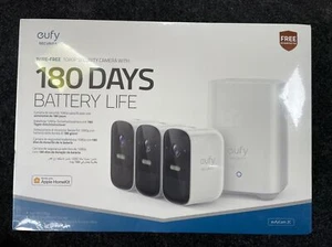 Brand New Sealed Eufy 180 Days Battery Life Eufycam 2C Three Piece Kit - Picture 1 of 5