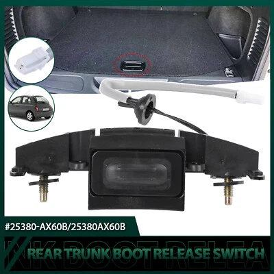 Interruptor de botón de apertura de arranque puerta trasera para Nissan Micra K12 2002-2010 # 25380AX60B Foto 1 de 4