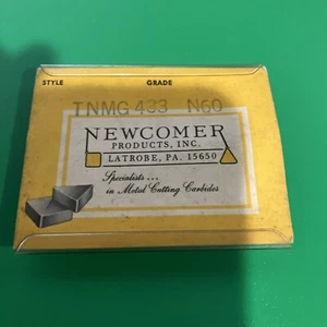 NUOVO SURPLUS 5 PEZZI. NEWCOMER TNMG 433 GRADO: INSERTI IN CARBURO N60 - Foto 1 di 2