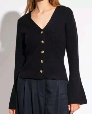 Шерстяной кардиган By Malene Birger CIRANE черный размер Xs - Изображение 1 из 4