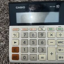 MH-10M Casio Business Calculator Tested WORKS GREAT Wide Cost Sell Large Keys