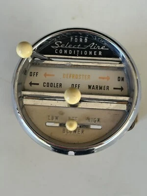 1960 Ford Thunderbird нагреватель/кондиционер управления (выберите воздух) панель для автомобиля - Изображение 1 из 3