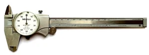 6" .001" GRAD. PINZA DIAL CON ESTUCHE MITUOTYO - 505-742J - ¡NUEVA! - Imagen 1 de 12