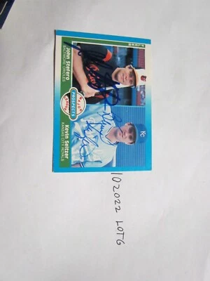 1987 Fleer John Stefero Kevin Seitzer signed baseball card - Image 1 of 2