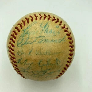 Roger Maris Rookie 1957 Cleveland Indians Team Signed Baseball JSA COA - Picture 1 of 10