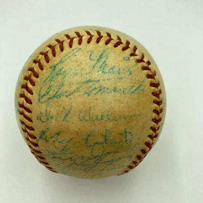Roger Maris Rookie 1957 Cleveland Indians Team Signed Baseball JSA COA - Image 1 of 4