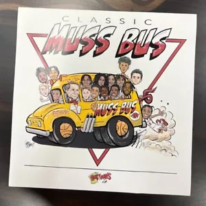Arkansas Razorbacks Basketball 2023 2024 Classic Muss Bus Poster 13x13 Hogtoons - Picture 1 of 2