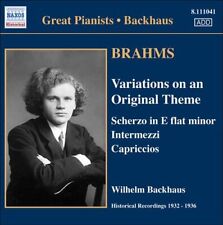 BRAHMS: SOLO PIANO WORKS NEW CD