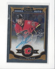 2015-16 O-Pee-Chee Platinum #184 Emile Poirier RC Rookie AUTOGRAPH Flames