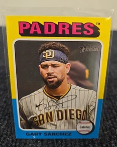 Gary Sanchez 2024 Topps Heritage SHORT PRINT #11 - Padres SP - Bild 1 von 4