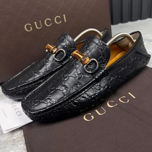 Gucci Bamboo Horsebit GG Vintage Moccasins Brown Leather 7 G or 7.5 US 41 EUR_ - Picture 1 of 24