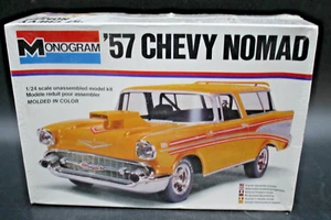 1978 USA Made MONOGRAM 1/24 Model Kit '57 CHEVY NOMAD FACTORY SEALED 2235 - Picture 1 of 6