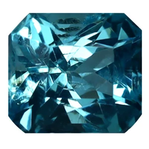 0,77 quilates notable corte octágono (6 x 5 mm) Brasil Paraiba azul apatita - Imagen 1 de 1