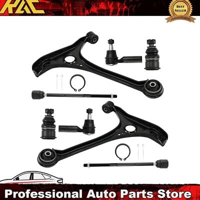 8x Front Lower Control Arms Tie Rods Ball Joint For Ford Taurus Mercury Sable - Image 1 of 4
