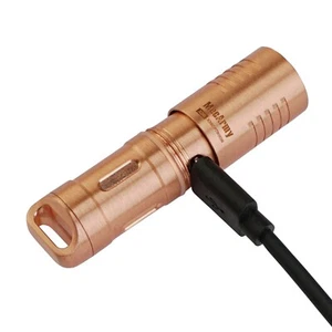 MecArmy X3S Copper 130 lumens Keychain EDC Flashlight with Micro USB Charging - Picture 1 of 12