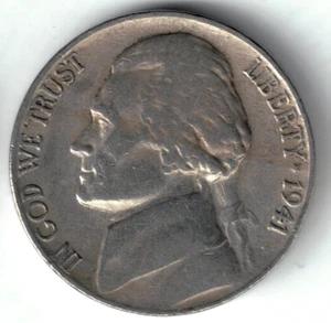 USA - 1941P - Jefferson - Pre-Wartime - No Mint Mark - #18844 - Picture 1 of 2