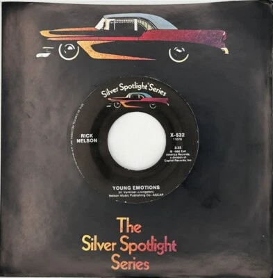 Ricky Nelson - Young Emotions/Teenage Idol   New/Unplayed 45 MINT +Jukebox Strip Foto 1 de 4