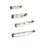 Bar Pins Brooch Clasp Pin Backs Safety Pin Silver Name Tags Badges 20/25/32/38mm