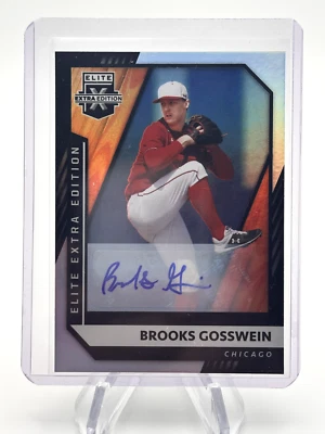 BROOKS GOSSWEIN 2021 PANINI ELITE EXTRA EDITION AUTOGRAPH - Image 1 of 2