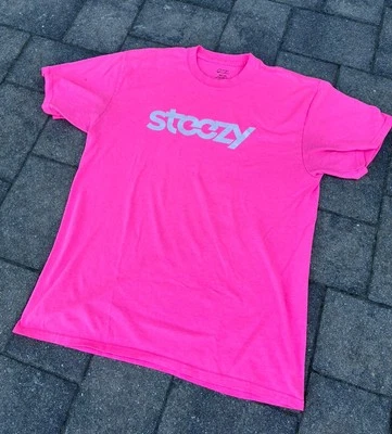 Camisa masculina Y2K vintage STEEZY STEEZ grande rosa quente anos 90 tik tok  - Imagem 1 de 4