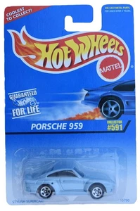 Hot Wheels Porsche 959 591 5 Spoke Wheels Blue Coolest To Collect Car Toy - Picture 1 of 3