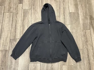 Lululemon Hoodie Mens Large Black Full Zip Sweatshirt Athletic LM3EX3S.02 FLAW - Picture 1 of 7